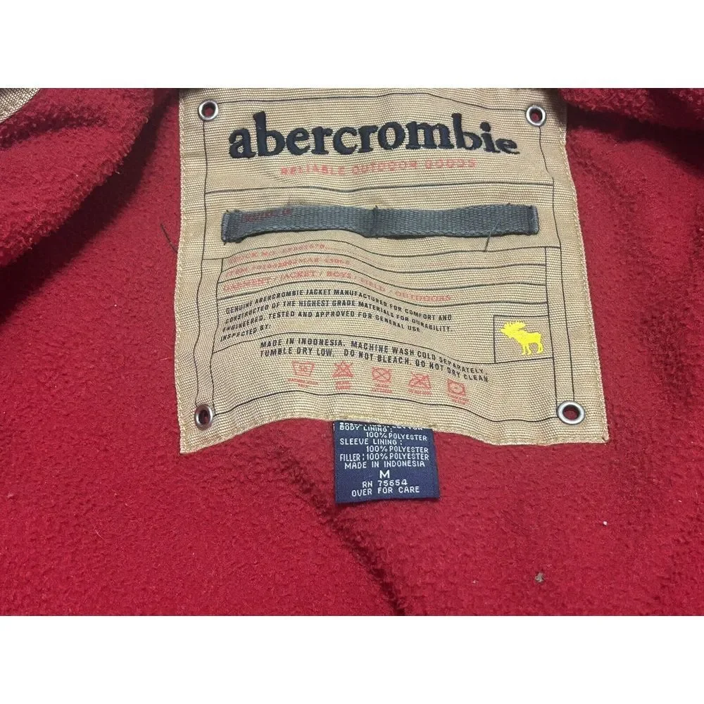 Abercrombie Adirondack Brown Kids Jacket, Sz M,‎ Full Zip Sherpa Lined